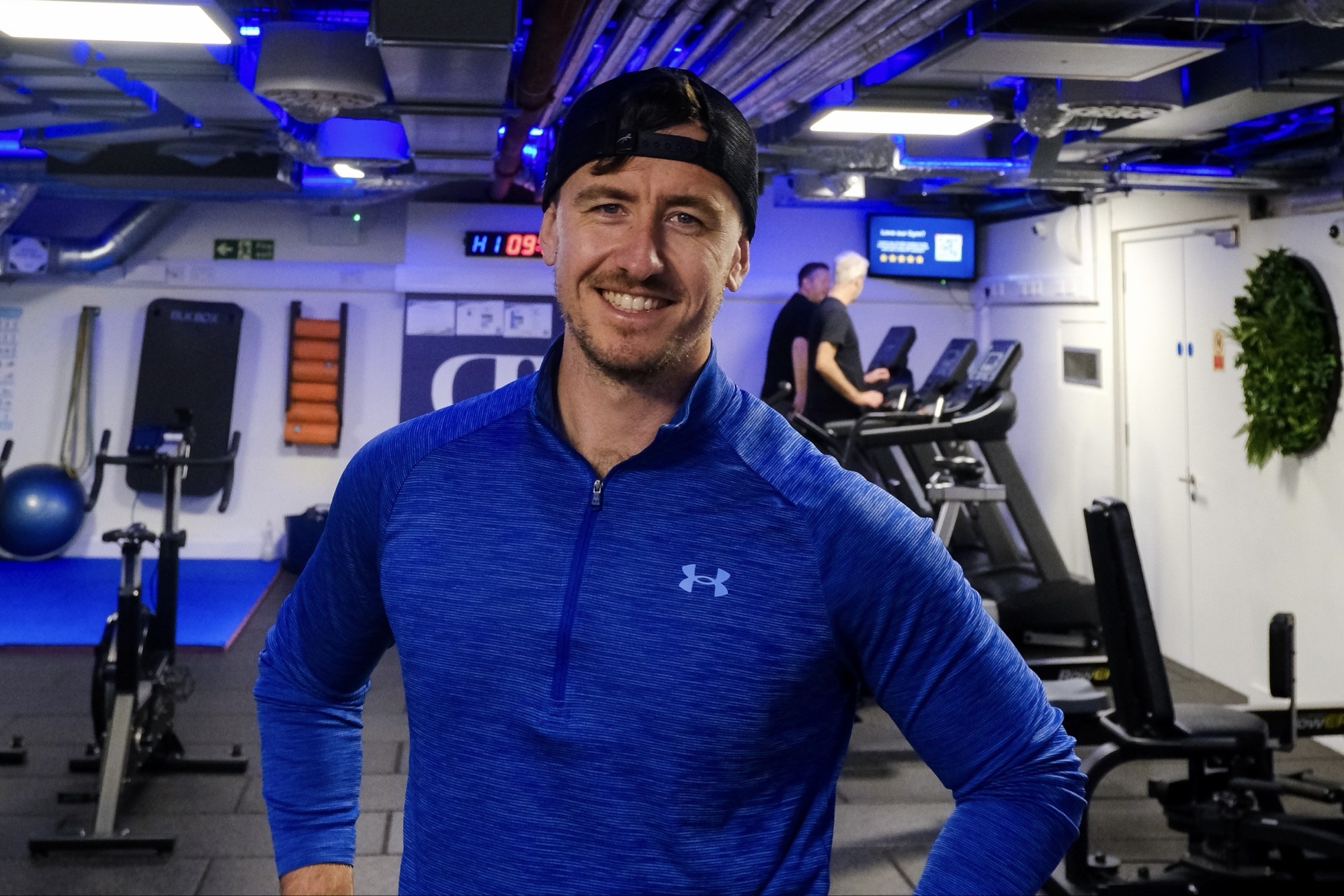 Timmo standing in the gym